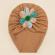 Caciulita tip turban cu floricica multicolora (marime disponibila: 6-9 luni