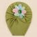 Caciulita tip turban cu floricica multicolora (marime disponibila: 6-9 luni