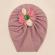 Caciulita tip turban cu floricica multicolora (marime disponibila: 6-9 luni