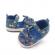 Pantofiori albastri cu inimioare colorate (marime disponibila: 3-6 luni