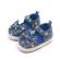 Pantofiori albastri cu inimioare colorate (marime disponibila: 3-6 luni