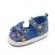 Pantofiori albastri cu inimioare colorate (marime disponibila: 3-6 luni