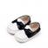 Pantofiori albi cu negru tip mocasini (marime disponibila: 3-6 luni (marimea 18