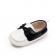 Pantofiori albi cu negru tip mocasini (marime disponibila: 9-12 luni (marimea