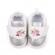 Pantofiori argintii pentru fetite - roses (marime disponibila: 6-9 luni