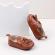 Pantofiori maro tip mocasini cu ciucurasi (marime disponibila: 9-12 luni