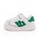 Adidasi albi cu insertii verzi pentru copii - mybaby (marime disponibila: 9-12
