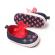 Pantofi din denim cu fundite si broderii florale (marime disponibila: 6-9 luni