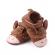 Pantofi maro cu design de animalut pentru fetite (marime disponibila: 6-9 luni