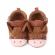 Pantofi maro cu design de animalut pentru fetite (marime disponibila: 6-9 luni
