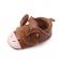 Pantofi maro cu design de animalut pentru fetite (marime disponibila: 6-9 luni