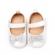 Pantofiori albi cu fundite stralucitoare (marime disponibila: 3-6 luni (marimea