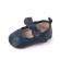 Pantofiori bleumarine pentru fetite - heart (marime disponibila: 9-12 luni