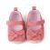 Pantofiori corai pentru fetite - bow (marime disponibila: 6-9 luni (marimea 19