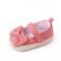 Pantofiori corai pentru fetite - bow (marime disponibila: 6-9 luni (marimea 19