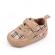 Pantofiori crem in carouri pentru baietei - lala (marime disponibila: 3-6 luni