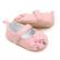 Pantofiori roz pentru fetite - sweety teddy (marime disponibila: 3-6 luni