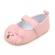Pantofiori roz pentru fetite - sweety teddy (marime disponibila: 3-6 luni