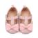 Pantofiori roz pudra din lac cu fundita - lola (marime disponibila: 3-6 luni