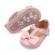Pantofiori roz pudra din lac cu fundita - lola (marime disponibila: 6-9 luni