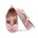 Pantofiori roz pudra din lac cu fundita - lola (marime disponibila: 6-9 luni