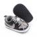 Pantofiori sport pentru bebelusi, gri cu negru (marime disponibila: 6-9 luni