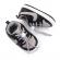 Pantofiori sport pentru bebelusi, gri cu negru (marime disponibila: 6-9 luni