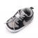 Pantofiori sport pentru bebelusi, gri cu negru (marime disponibila: 6-9 luni