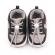 Pantofiori sport pentru bebelusi, gri cu negru (marime disponibila: 6-9 luni