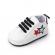 Adidasi albi cu stelute colorate (marime disponibila: 9-12 luni (marimea 20