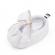 Pantofiori albi cu fundite din organza (marime disponibila: 9-12 luni (marimea