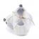Pantofiori albi cu fundite din organza (marime disponibila: 9-12 luni (marimea