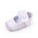 Pantofiori albi satinati cu floricele inserate (marime disponibila: 3-6 luni
