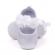 Pantofiori albi satinati cu floricele inserate (marime disponibila: 3-6 luni