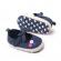 Pantofiori bebelusi, bleumarin cu bulinute albe (marime disponibila: 3-6 luni