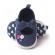 Pantofiori bebelusi, bleumarin cu bulinute albe (marime disponibila: 3-6 luni