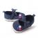 Pantofiori bebelusi, bleumarin cu bulinute albe (marime disponibila: 3-6 luni
