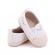 Pantofiori bebelusi, ivoire cu dantela si paiete (marime disponibila: 3-6 luni