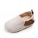 Pantofiori crem tip mocasini pentru baietei (marime disponibila: 6-9 luni