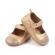 Pantofiori eleganti bebelusi din piele ecologica aurie (marime disponibila: 6-9