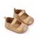 Pantofiori eleganti bebelusi din piele ecologica aurie (marime disponibila: 6-9