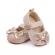 Pantofiori eleganti crem cu paiete pentru fetite (marime disponibila: 3-6 luni