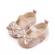 Pantofiori eleganti crem cu paiete pentru fetite (marime disponibila: 3-6 luni