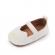 Pantofiori ivoire cu detalii aurii brodate (marime disponibila: 9-12 luni
