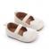 Pantofiori ivoire cu detalii aurii brodate (marime disponibila: 9-12 luni