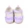 Pantofiori lila cu volanase si detalii florale (marime disponibila: 9-12 luni
