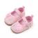 Pantofiori roz pentru bebelusi cu floricica - elegant (marime disponibila: 6-9
