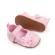 Pantofiori roz pentru bebelusi cu floricica - elegant (marime disponibila: 6-9