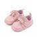 Pantofiori roz pudra cu fundita si coronita (marime disponibila: 3-6 luni