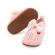 Pantofiori roz somon crosetati (marime disponibila: 6-9 luni (marimea 19